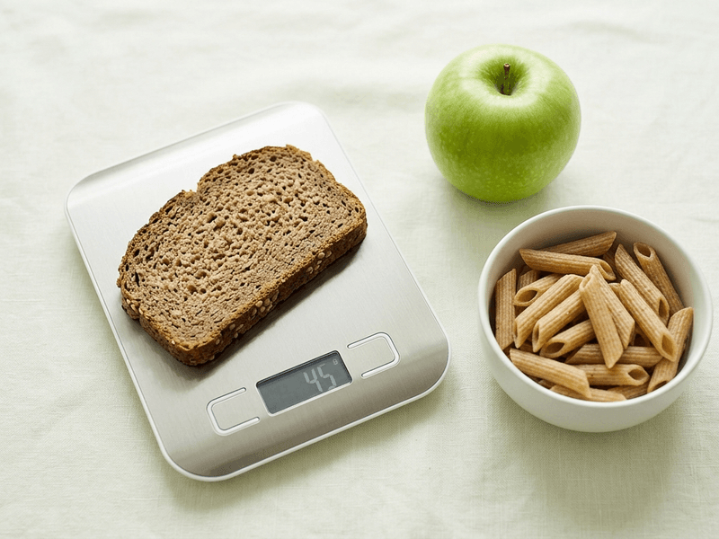 Kohlenhydratzählen: Portion und ihr Wert von 10 g Kohlenhydraten.